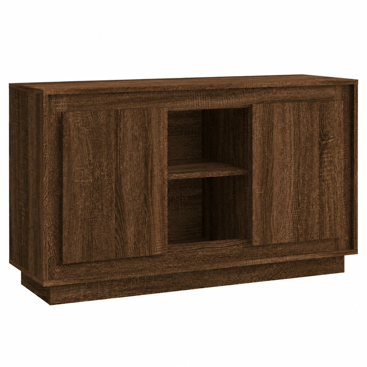 Mobile Credenza Moderna in Rovere Marrone e Antracite 102x35x60 cm
