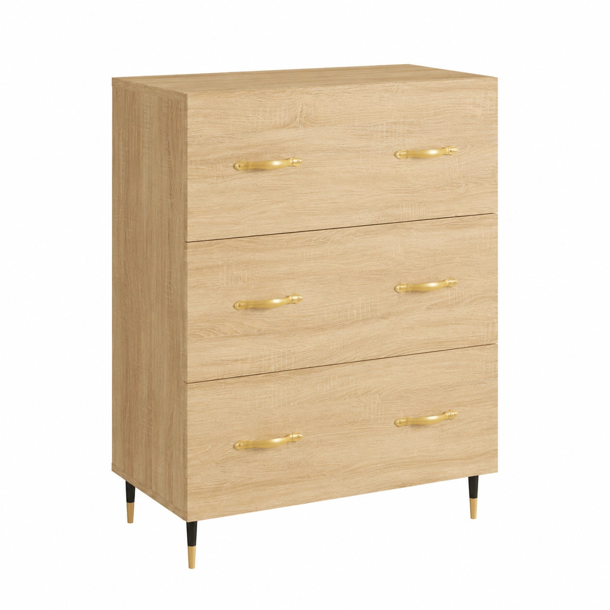 Mobile Contenitore Moderno in Rovere Sonoma per Soggiorno e Camera da Letto, 69,5x34x90 cm, Design Italiano di Alta Qualità
