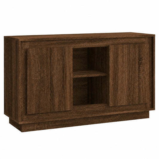 Mobile Credenza Moderna in Rovere Marrone e Antracite 102x35x60 cm