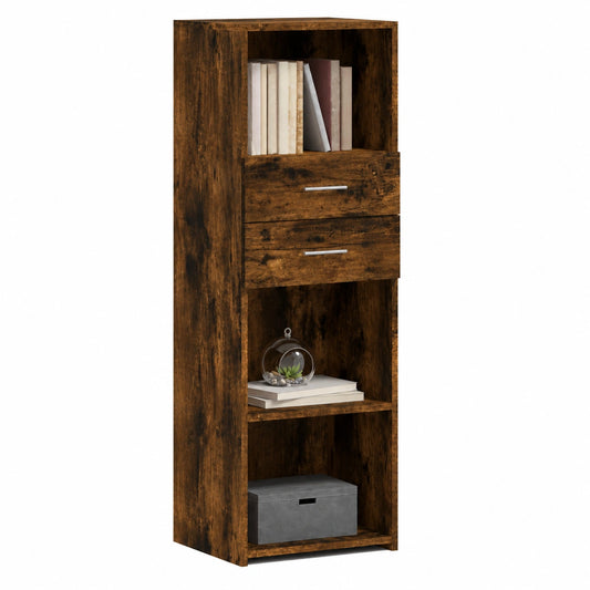 Mobile Alto Moderno in Legno Multistrato Rovere Sonoma con Ante, 124x42,5x40 cm, Per Soggiorno e Ingresso