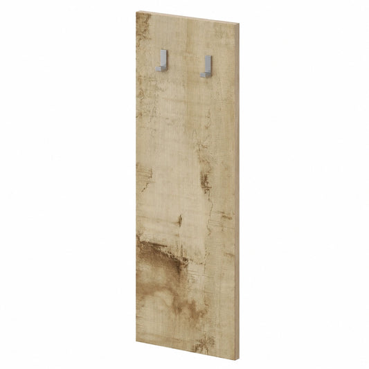 Appendiabiti Moderno con 2 Ganci, Pannello in Legno Color Pero - Made in Italy, Collezione Hamburg