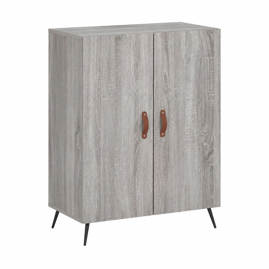 Mobiletto in Legno Multistrato Grigio Sonoma, 69,5x34x90 cm, Design Moderno per Soggiorno e Camera da Letto