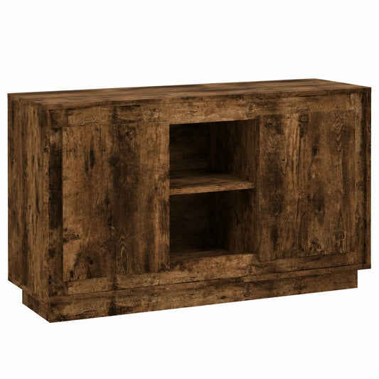 Mobile Contenitore Moderno in Legno Rovere Fumo, 102x35x60 cm, Stile Italiano per Soggiorno e Camera